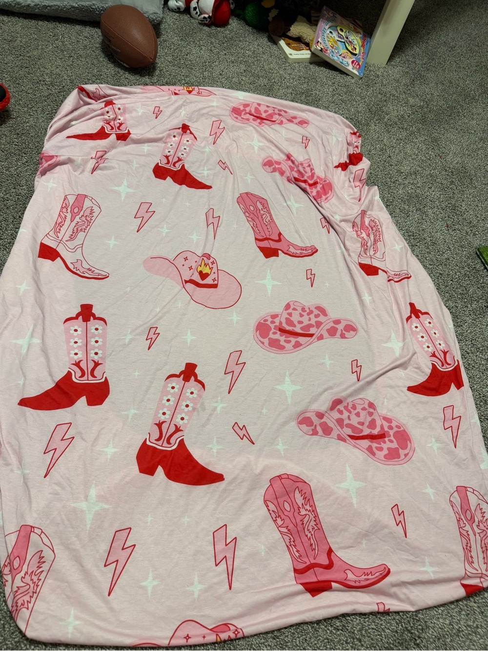 Pink Cowgirl Crib Sheet